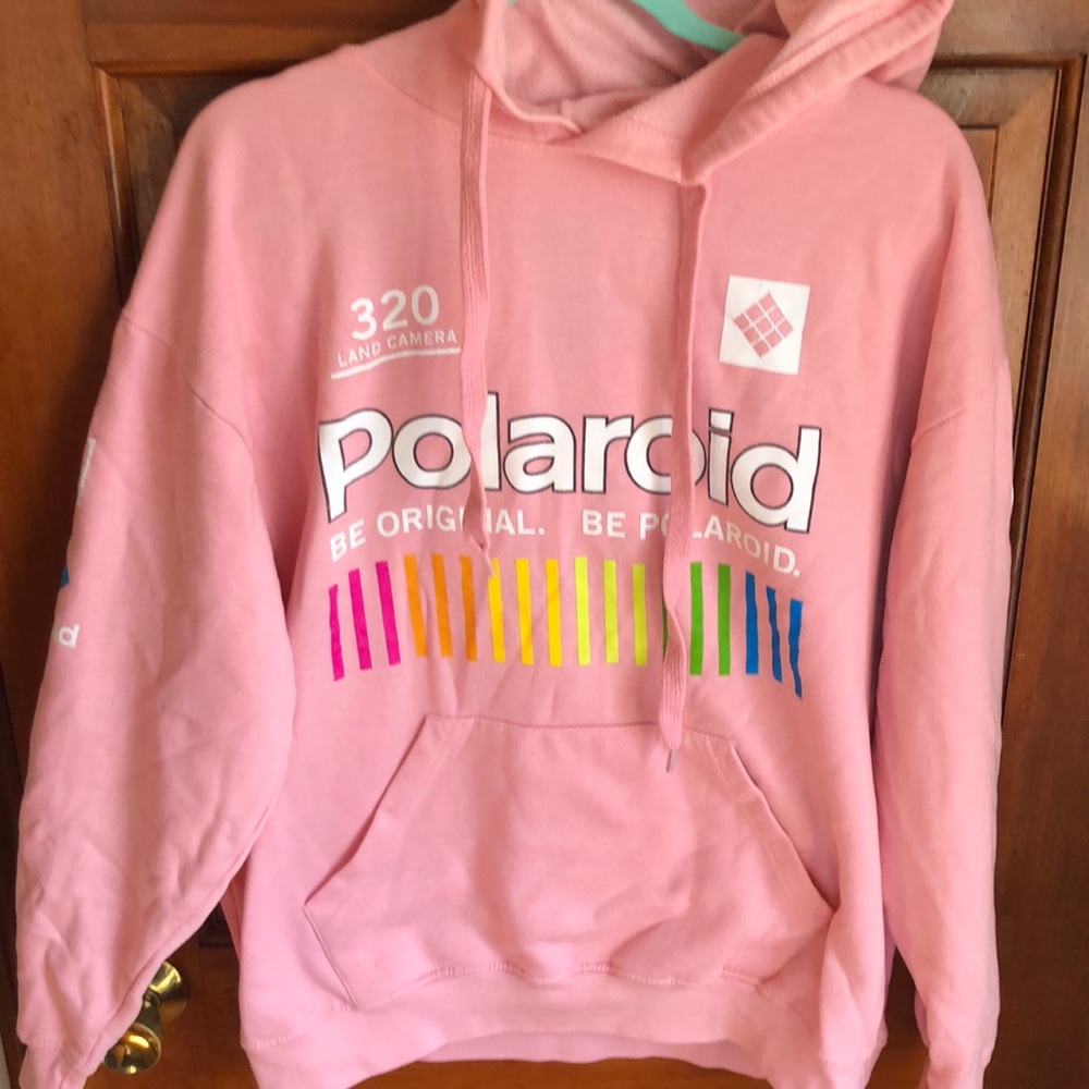 Polaroid Pink Hooded Sweatshirt